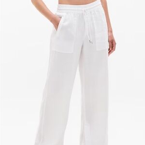 Athleta Retreat High-Waisted Wide-Leg Linen Pants